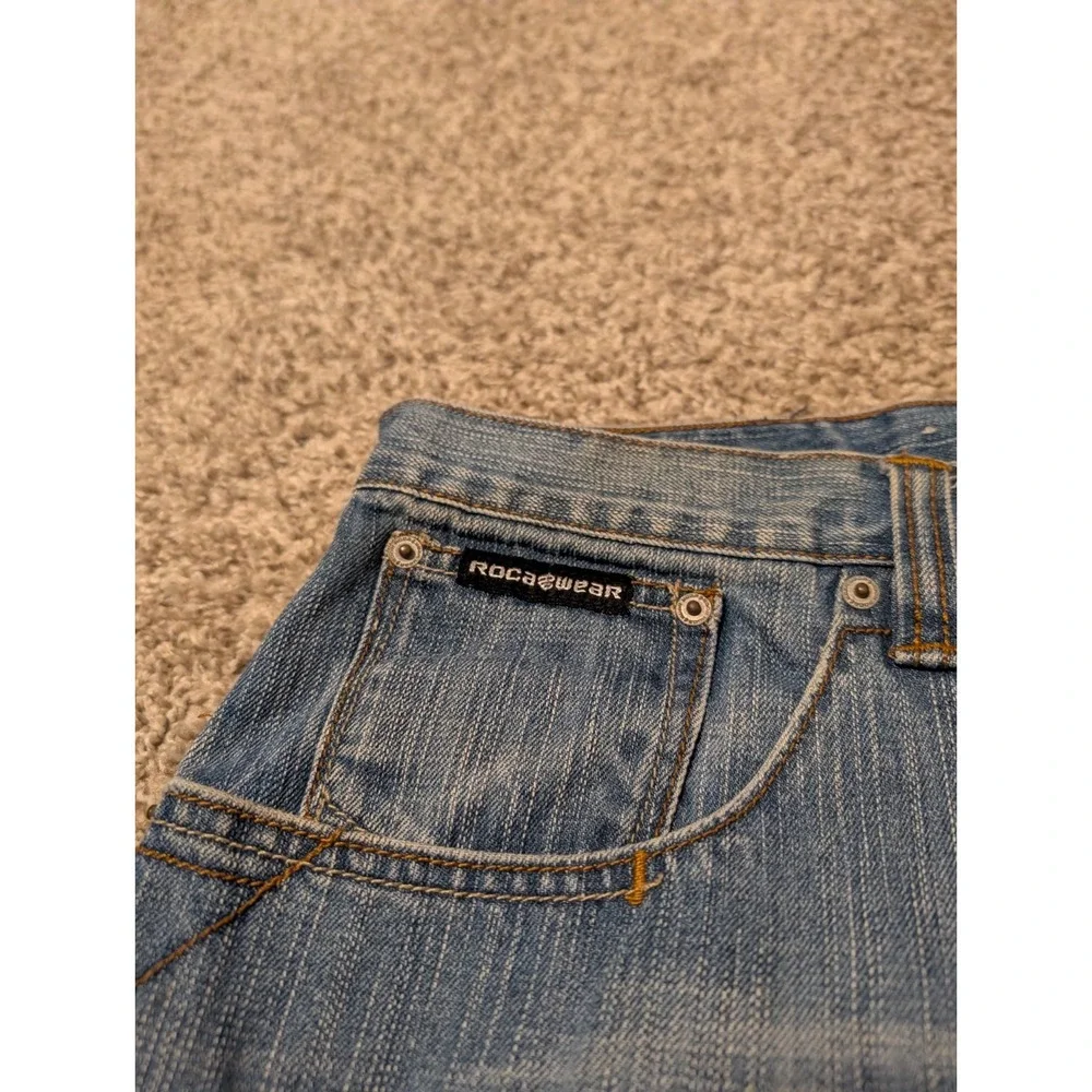 Y2K Roca Wear Jean Shorts Size‎ 40 mens Baggy